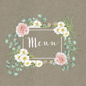 Menu romantische rozen