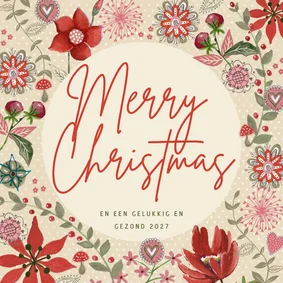 Merry Christmas Bloemen