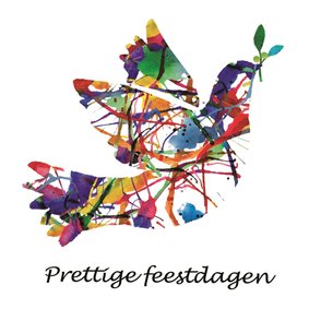 Moderne kaart met de tekst prettige feestdagen