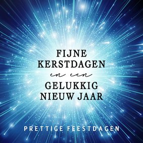 Moderne kerst en nieuwjaarskaart sprankelend blauw licht