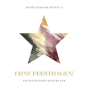 Moderne zakelijke kerstkaart abstracte ster fijne feestdagen