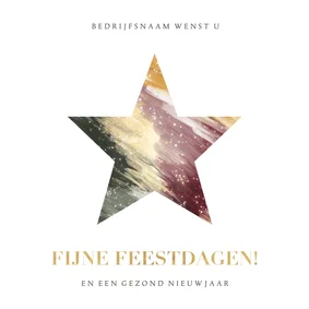 Moderne zakelijke kerstkaart abstracte ster fijne feestdagen