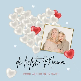 Moederdagkaart herinnering overleden moeder