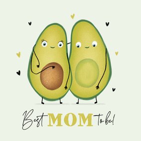 Mom to be moederdagkaart avocado zwanger grappig