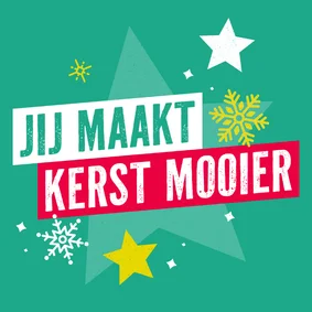 Nierstichting kerstkaart jij maakt kerst mooier