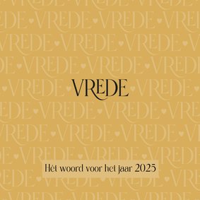 Nieuwjaar Vrede is hét woord voor 2025