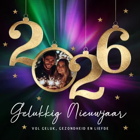 Nieuwjaarskaart 2026 met foto