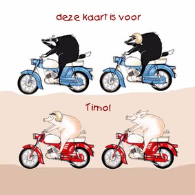 Op de brommer