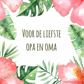 Opa en Omadag-kaart Tropical - WW