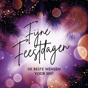 Originele nieuwjaarskaart licht vuurwerk