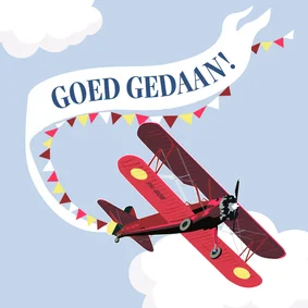 PhD felicitatiekaart 'Goed gedaan'