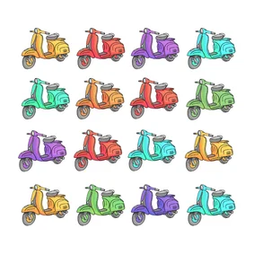 Retro scooters kaart