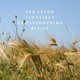 rouwkaart graan