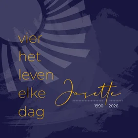 Rouwkaart vier het leven elke dag