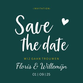 Save the date - stijlvol met namen