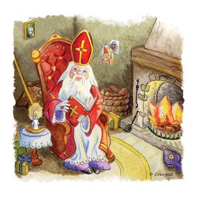 Sinterklaas prent nostalgisch