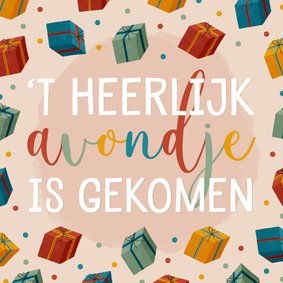 Sinterklaaskaartje met cadeautjes