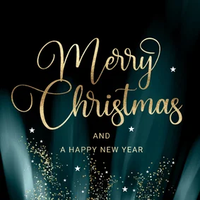 Sjieke kerstkaart sprankelende gouden sterretjes