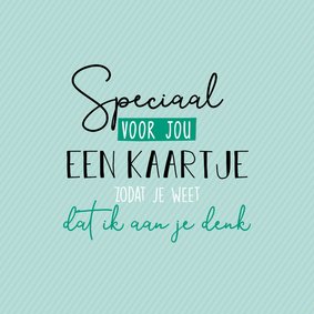 Speciaal voor jou -zomaar kaart