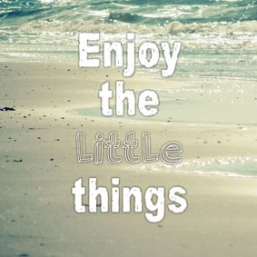 Spreukenkaart - Little things