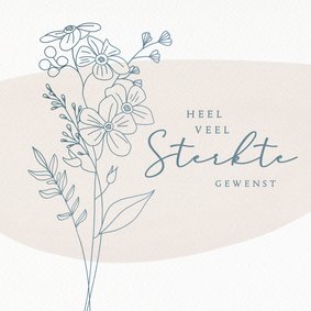 Sterkte blauwe bloem veel sterkte