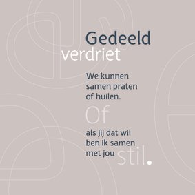 Sterkte gedicht Gedeeld verdriet