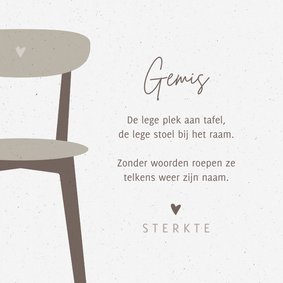 Sterkte Gedicht over verlies en gemis