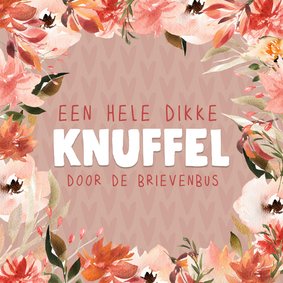 Sterkte kaart - dikke knuffel door de brievenbus