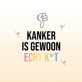 Sterkte kaart kanker is echt k*t