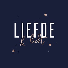 Sterkte kaart liefde & licht met sterren