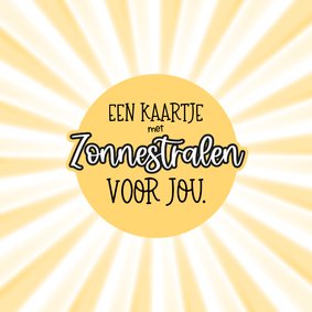 Sterkte kaart met mooie typografie en zonnestralen