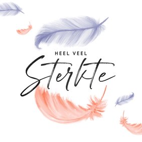 Sterkte kaart veertjes stijlvol verlies moeilijke tijd