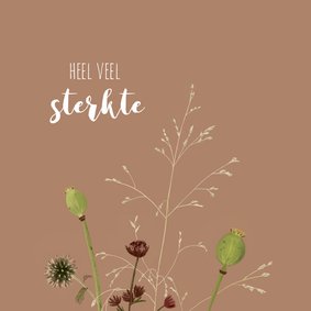 Sterkte kaartje bloemen illustratie