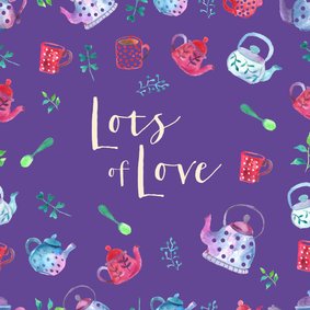 Sterkte 'lots of love' met thee als cadeau