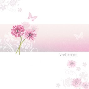 Sterkte roze gerbera