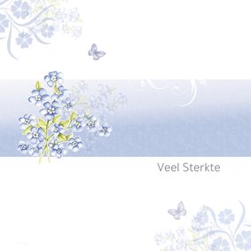 Sterkte vergeetmijnietjebloemen