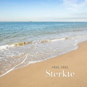 Sterktekaart kustlijn zee en strand