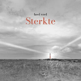 Sterktekaart landschap vuurtoren