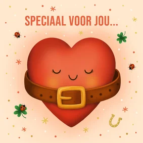 Sterktekaart speciaal hart onder riem
