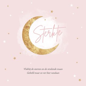 Sterktekaart sterrenhemel maan baby kindje