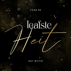 Stijlvolle Friese vaderdagkaart leafste heit