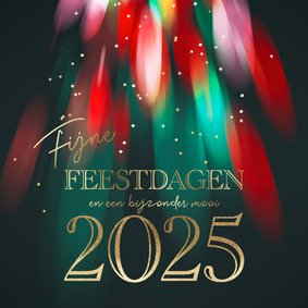 Stijlvolle kerstkaart 2025 Fijne Feestdagen