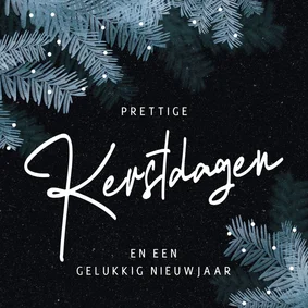 Stijlvolle kerstkaart kersttakken