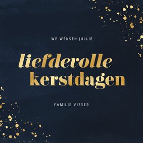 Stijlvolle kerstkaart waterverf liefdevolle kerstdagen 