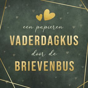 Stijlvolle vaderdagkaart kus door de brievenbus