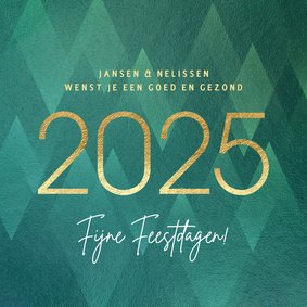 Stijlvolle zakelijke kerstkaart 2025 groen