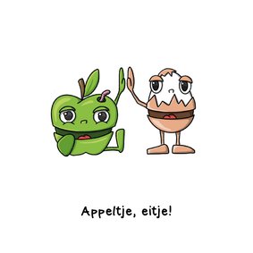 Succes appeltje eitje kaart