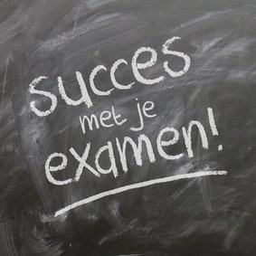 Succes met je examen kaart