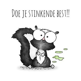 Succeskaart stinkdier - Doe je stinkende best!