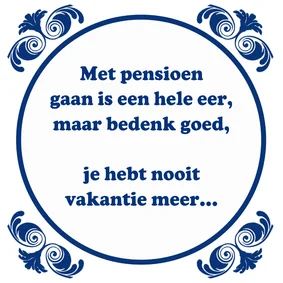 Tegelkaart Pensioen VUT